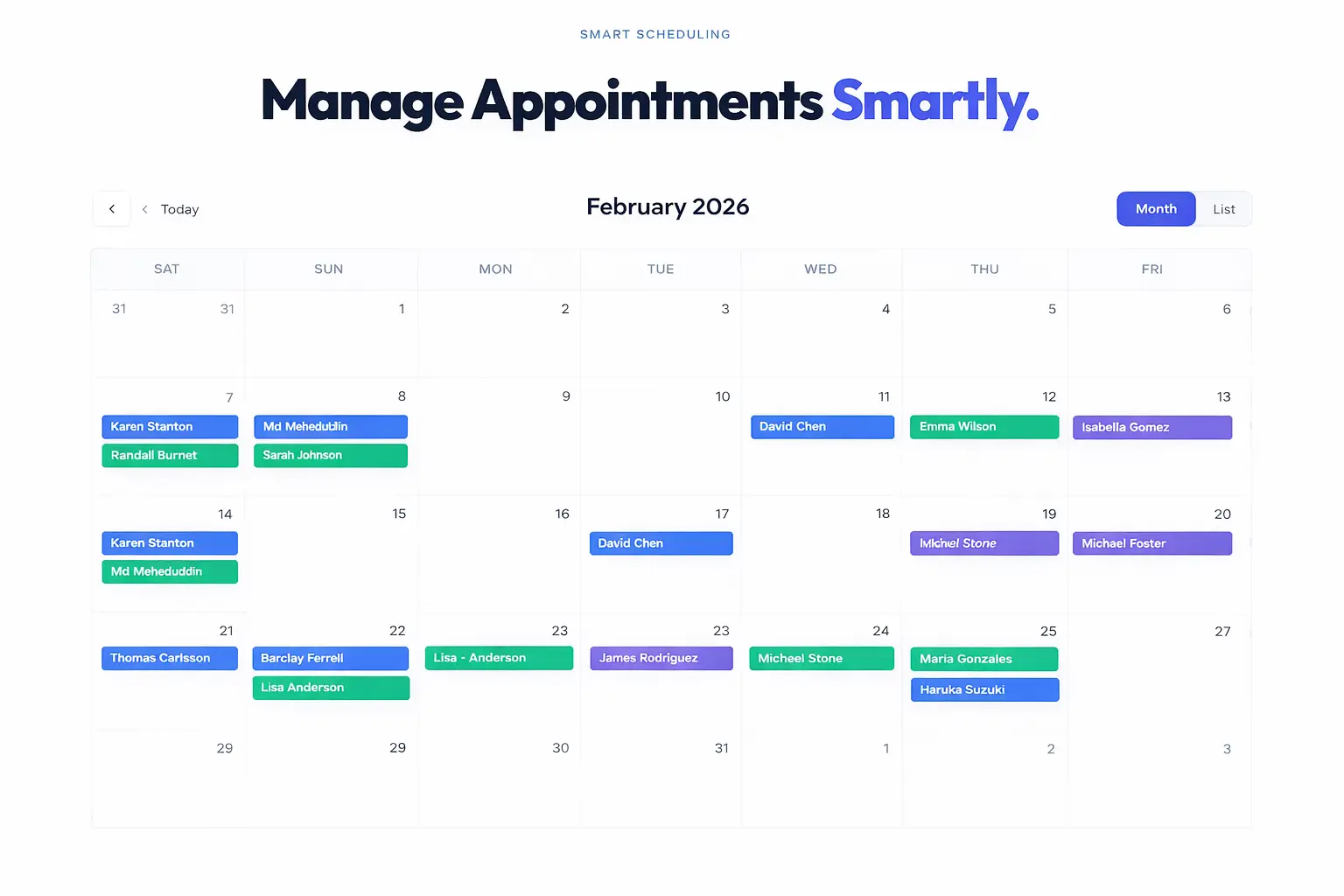 Dental Appointment Interface